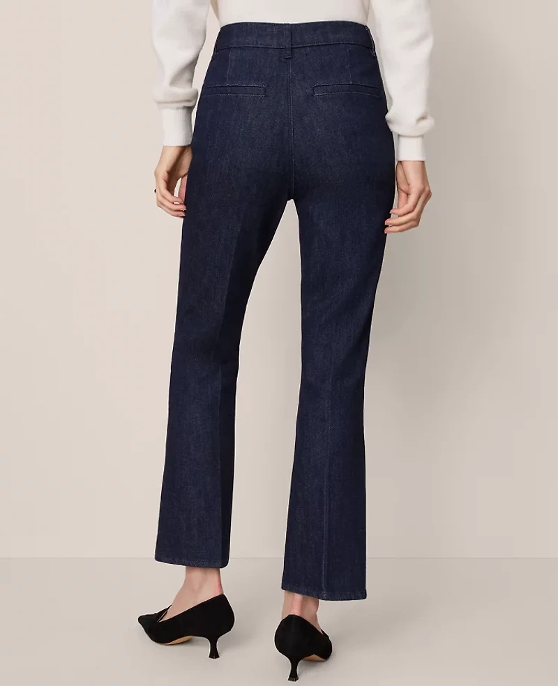 Ann Taylor The Seamed Boot Jean — Curvy Fit Classic Rinse Wash Women's