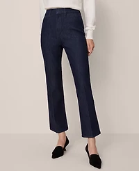 Ann Taylor The Seamed Boot Jean — Curvy Fit Classic Rinse Wash Women's