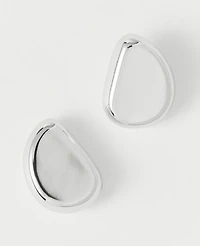 Ann Taylor Metal Stud Earrings Silvertone Women's