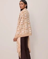 Ann Taylor Wrap Poncho Cafe Au Lait Women's