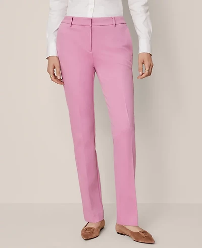 Ann Taylor The Sophia Straight Pant — Curvy Fit Budding Blossom Women's