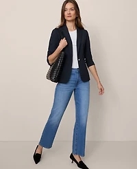 Ann Taylor The Petite Notched One-Button Blazer Ponte Women's