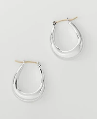 Ann Taylor Metal Hoop Earrings Women's
