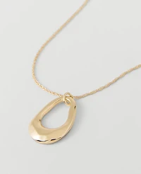 Ann Taylor Open Oval Pendant Necklace Women's