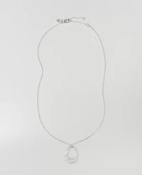 Ann Taylor Open Oval Pendant Necklace Women's