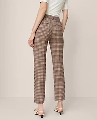 Ann Taylor The Petite Eva Ankle Pant Houndstooth Stallion Brown Women's