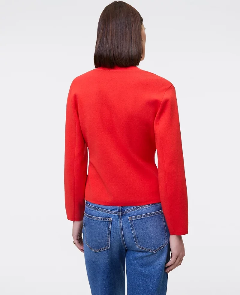 Ann Taylor V-Neck Cardigan Fiery Sunset Women's