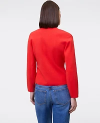 Ann Taylor V-Neck Cardigan Fiery Sunset Women's