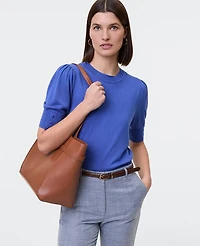 Ann Taylor Button Sweater T-Shirt Women's