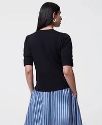 Ann Taylor Button Sweater T-Shirt Women's