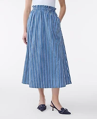 Ann Taylor Striped Maxi Skirt Cold Plunge Women's