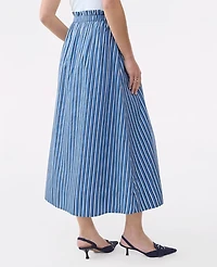Ann Taylor Striped Maxi Skirt Cold Plunge Women's