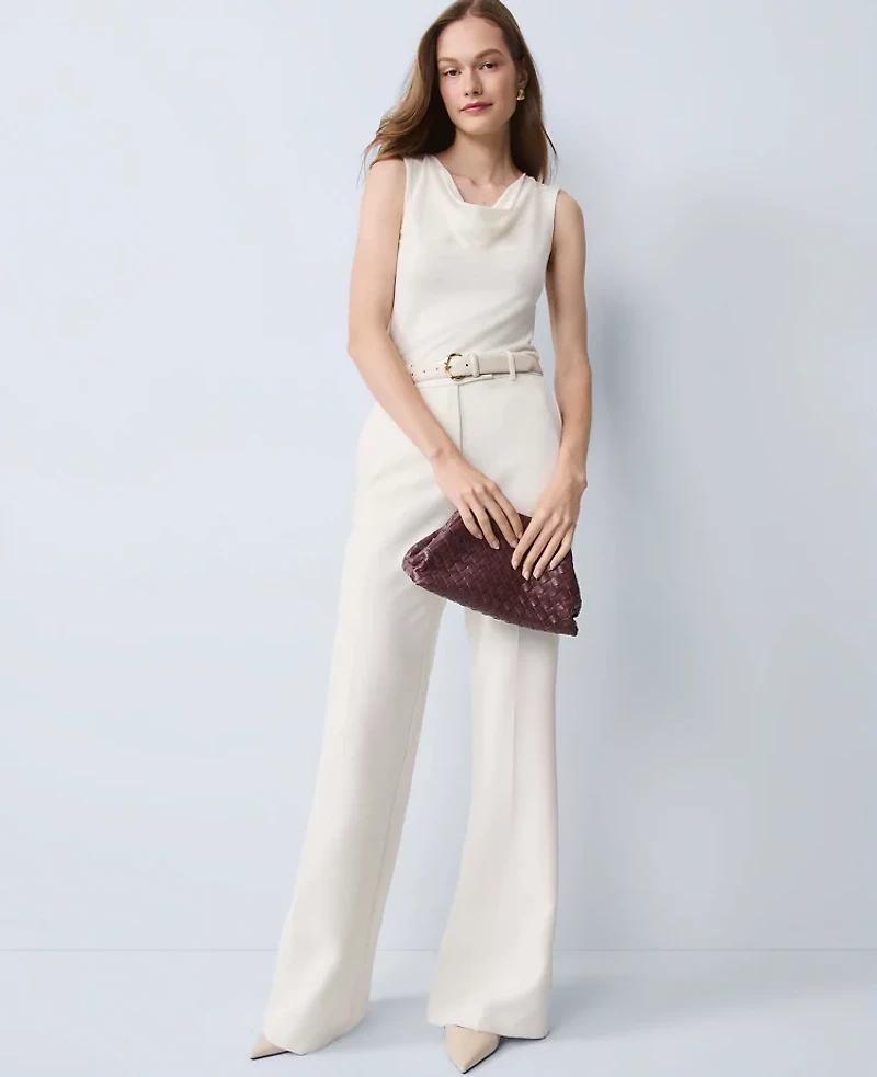 Ann Taylor The Perfect Flare Pant Winter White Women's