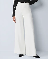 Ann Taylor The Statement Palazzo Pant Winter White Women's