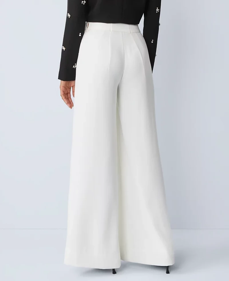 Ann Taylor The Statement Palazzo Pant Winter White Women's