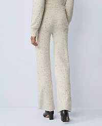 Ann Taylor Petite Weekend Collection Sweater Pant Speckled Grey Heather Women's