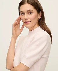 Ann Taylor Daisy Appliqué Sweater T-Shirt Women's