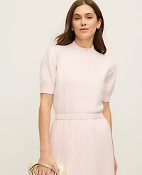 Ann Taylor Daisy Appliqué Sweater T-Shirt Women's