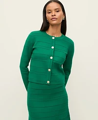 Ann Taylor Mixed Stitch Cardigan Lush Lawn Women's