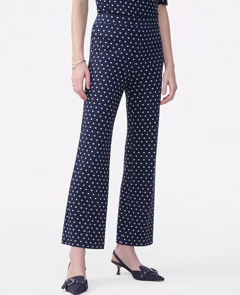 Ann Taylor The Dotted Flare Ankle Pant Night Sky Women's