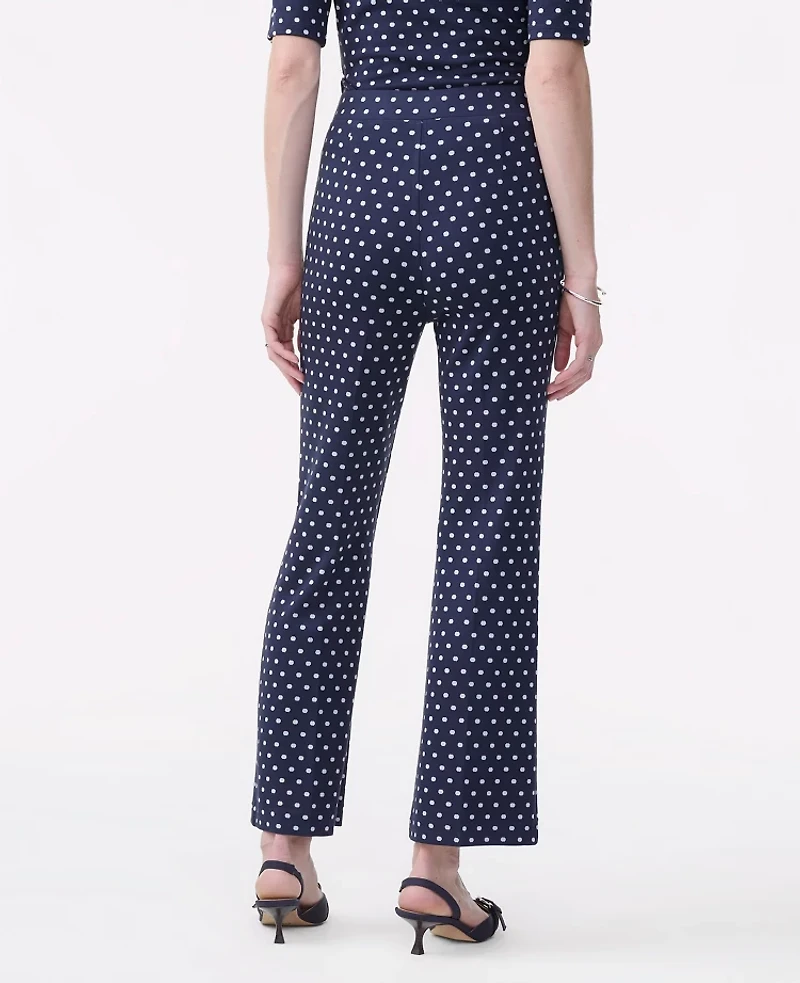 Ann Taylor The Dotted Flare Ankle Pant Night Sky Women's
