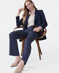 Ann Taylor The Dotted Flare Ankle Pant Night Sky Women's