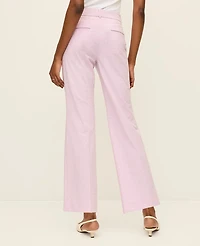 Ann Taylor The Jayne Crop Trouser Gingham Lilac/White Women's