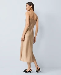 Ann Taylor Satin Cowl Neck Slip Dress Women's