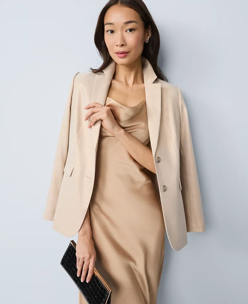 Ann Taylor Satin Cowl Neck Slip Dress Women's