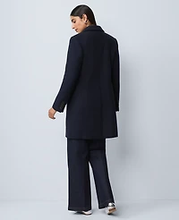 Ann Taylor Petite Chesterfield Coat Night Sky Women's