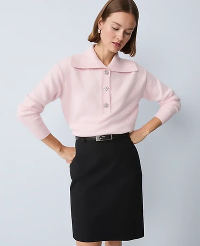 Ann Taylor Petite Polo Sweater Women's