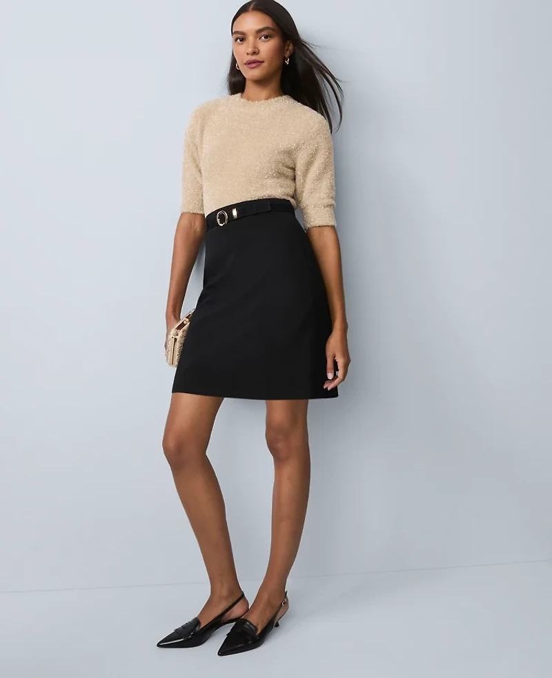 Ann Taylor Petite Metallic Sweater T-Shirt Women's