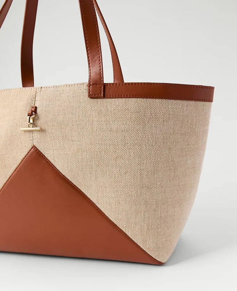 Ann Taylor Canvas Tote Natural Women's