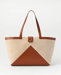 Ann Taylor Canvas Tote Natural Women's