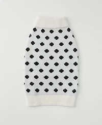 Ann Taylor Dotted Dog Sweater Black Women's