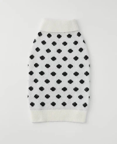 Ann Taylor Dotted Dog Sweater Black Women's