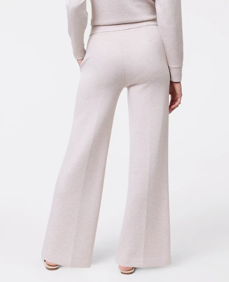 Ann Taylor Petite Weekend Collection Cloud Plush Wide-Leg Pant Heather Women's