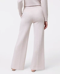 Ann Taylor Petite Weekend Collection Cloud Plush Wide-Leg Pant Heather Women's