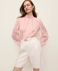 Ann Taylor Embroidered Blouse Women's