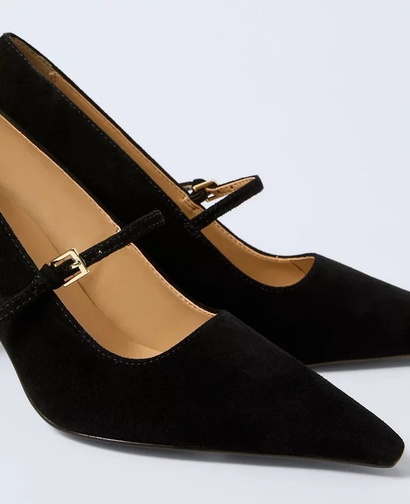 Ann Taylor Leather Mary Jane Pump Women's