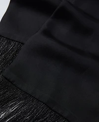 Ann Taylor Skinny Silk Scarf Black Women's