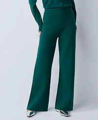 Ann Taylor The Petite Wide Leg Sweater Pant Rainforest Women's