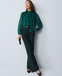 Ann Taylor The Tall Jayne Trouser Plaid Rainforest Women's