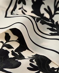 Ann Taylor Floral Silk Scarf Feather Women's