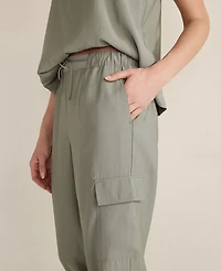 Ann Taylor Haven Well Within Luxe Modal Cargo Pants Vetiver-Haven Women's