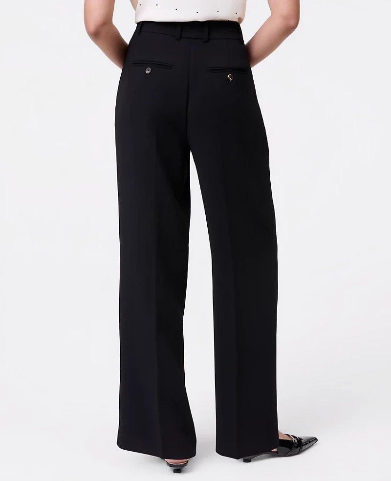 Ann Taylor The Petite Pleated Straight Pant Women's