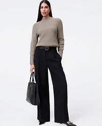 Ann Taylor The Petite Pleated Straight Pant Women's