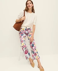 Ann Taylor The Weekend Collection Floral Cropped Boot Jean Women's