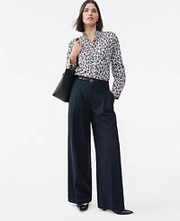 Ann Taylor The Petite Pleated Wide-Leg Pant Women's