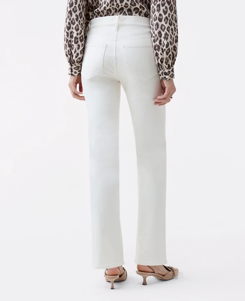 Ann Taylor Weekend Collection Slim Jean — Curvy Fit Ivory Women's